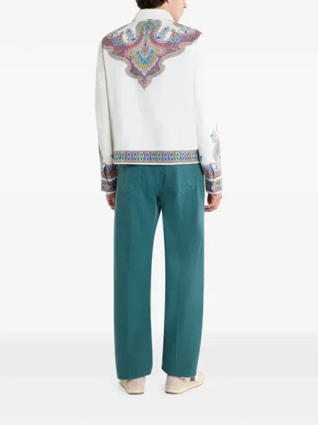 Яке Etro с принт с пейсли десен бяло