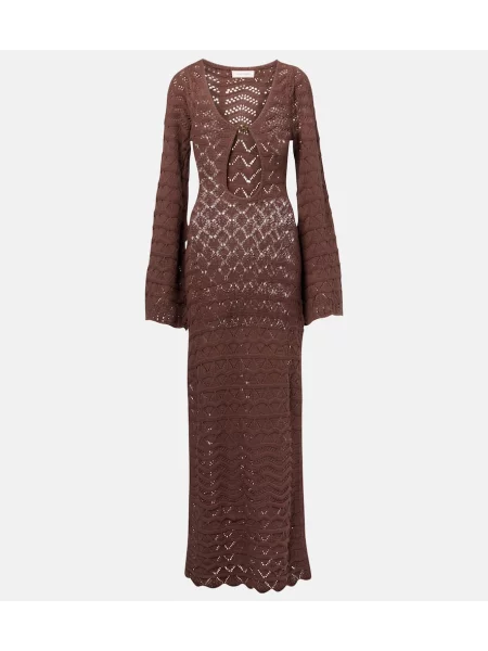 Rochie maxi Bananhot de costum maro