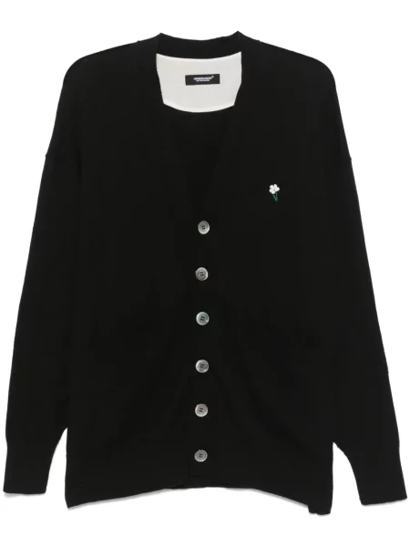 Cardigan Undercover cu model floral negru