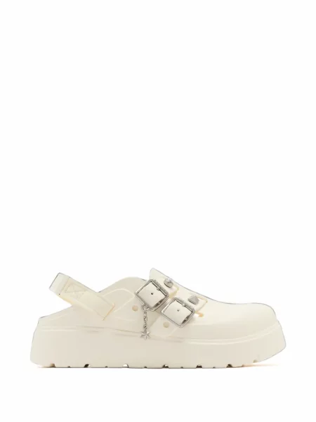 Papuci tip mules Crocs alb