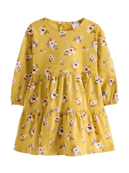 Next Rochie ecru / citron / mov deschis / rosé galben