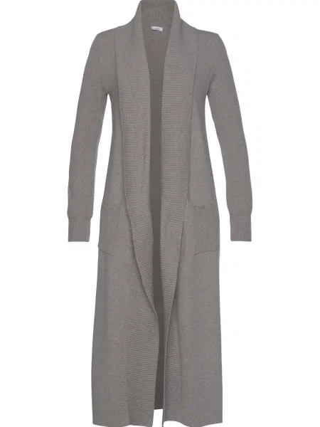 LASCANA Geacă tricotată amestecat gri