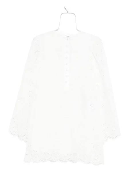Rochie mini Chloé de costum alb