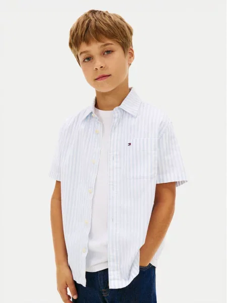 Tommy Hilfiger Marškiniai Šviesiai mėlyna