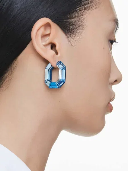 Kolczyki Swarovski niebieskie