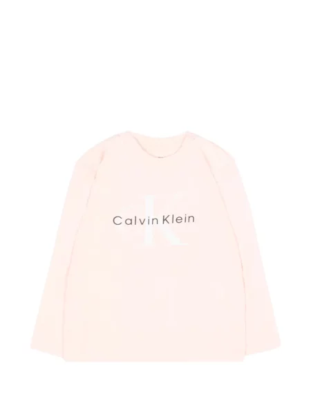 Koszulka dziecięca Calvin Klein różowa