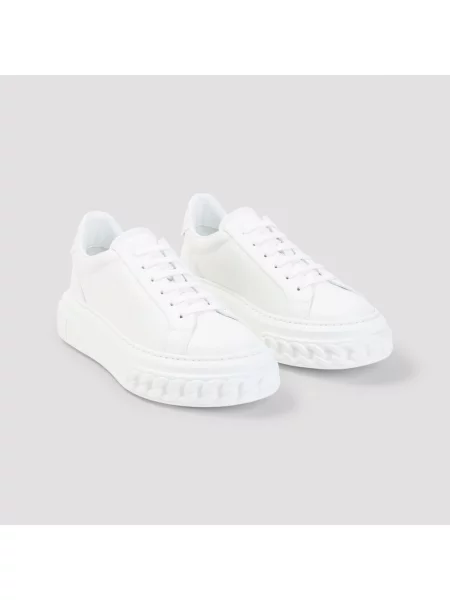 Sneakersy Casadei skórzane białe