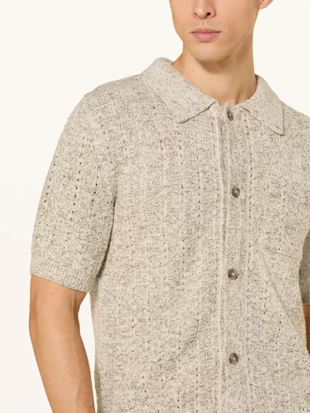 Marc O'polo Pletená Košile Slim Fit béžová