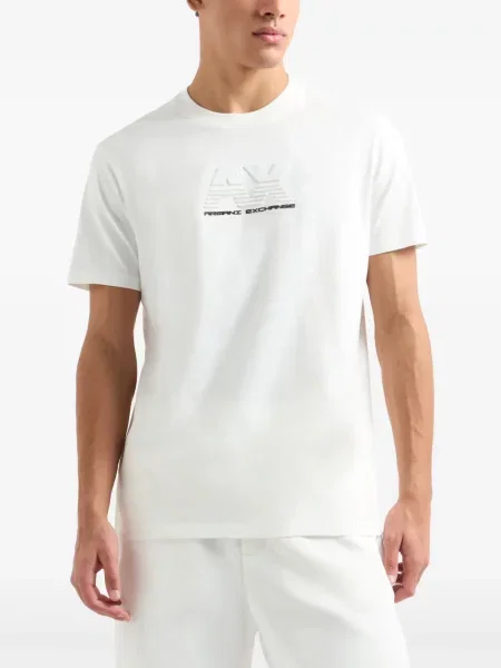 Póló Armani Exchange autogrammal fehér