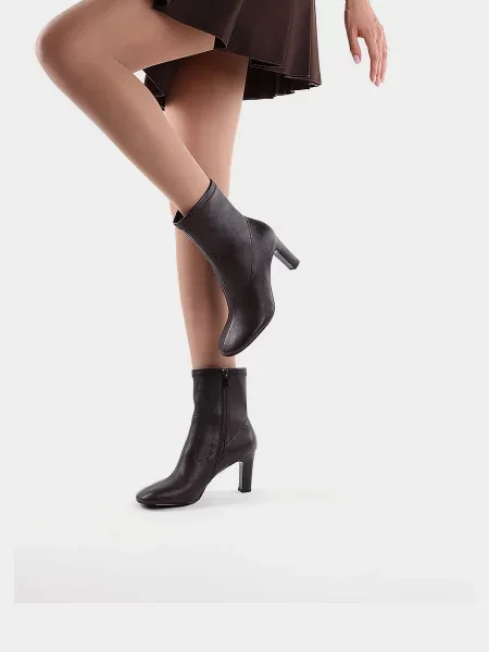 Шкіряні Ботильйони MIRATON коричневий