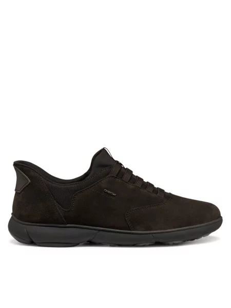 Geox U NEBULA PLUS sneakersy damskie zamszowe brązowe
