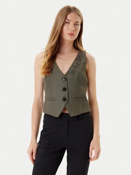 Marella Vestă de costum Cantico kaki