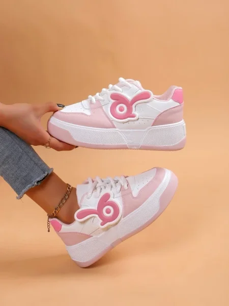 Sneakerși Resti alb
