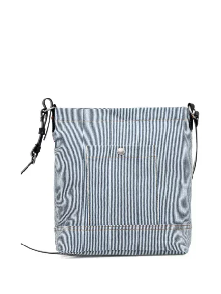 Curea Levi's® cu broderie cu cataramă cu dungi albastru