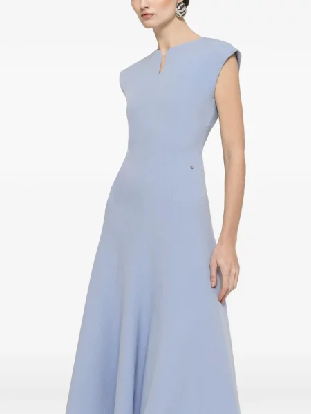 Rochie midi Nissa până la genunchi în linie A de costum albastru