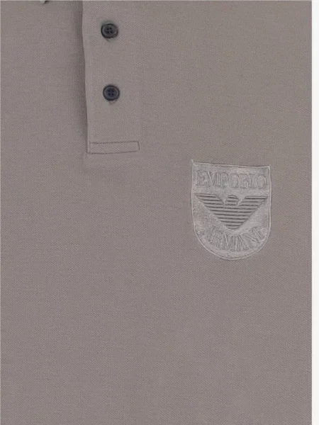 Polo Emporio Armani με αυτόγραφο γκρι