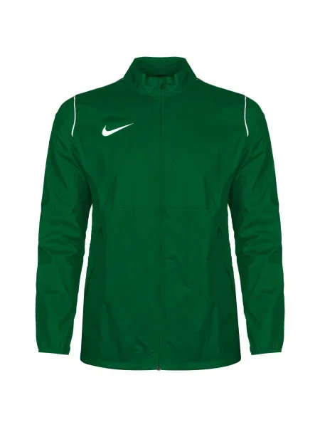 NIKE Športna jakna Park temno zelena bela