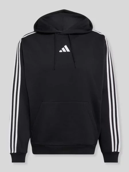 Bluza z kapturem o kroju regular fit z mieszanki bawełny Adidas Sportswear czarna