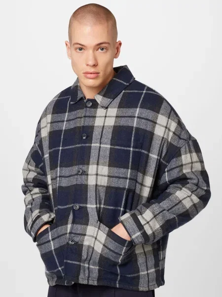 BURTON MENSWEAR LONDON Átmeneti dzseki tengerészkék / éjkék / piszkosfehér