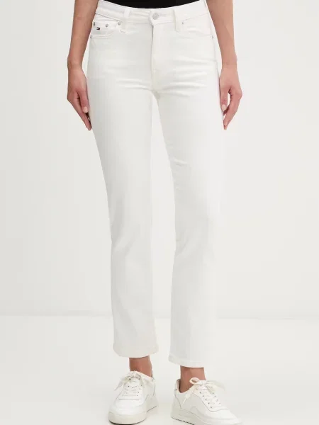 Tommy Jeans slim fit džíny bílé
