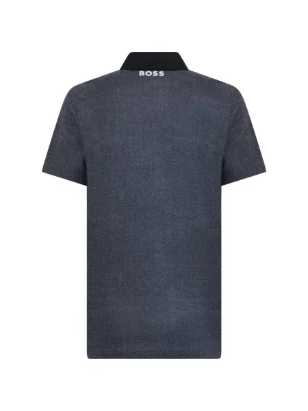Tricou polo Boss cu imagine gri