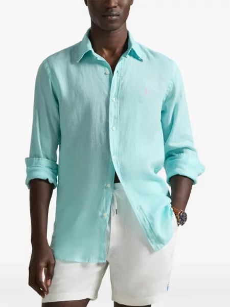 Czapka z daszkiem Polo Ralph Lauren w kratkę z twillu biznesowa niebieska