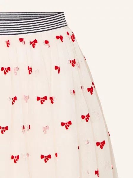 Petit Bateau Spódnica Z Tiulu rot biała