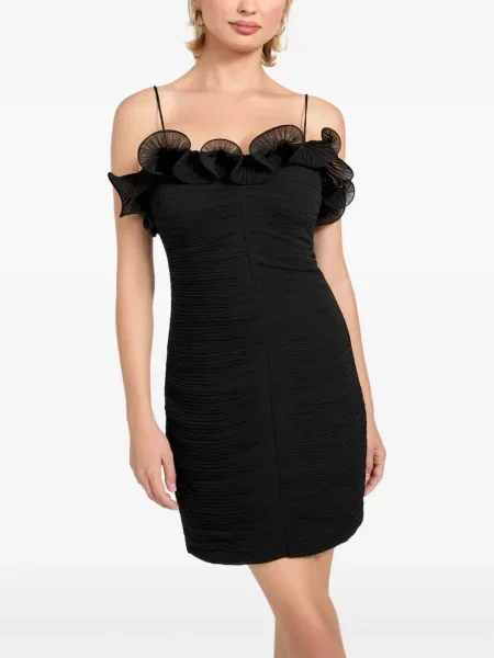 Rochie mini Guess din șifon negru