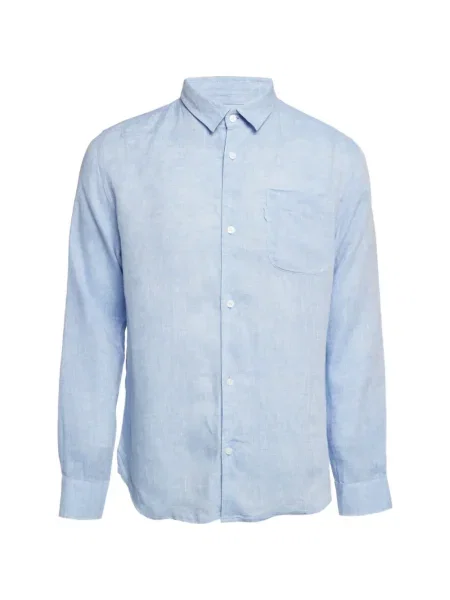 Ленена риза Derek Rose синьо