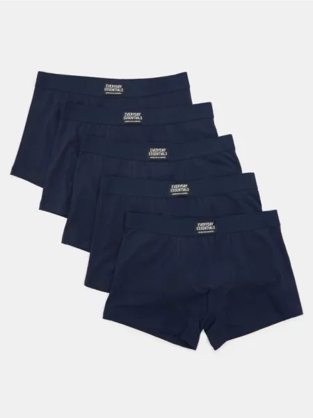 Sinsay boxerky 5 balení námořnická modrá