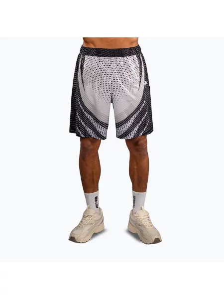 Pantaloni scurți de antrenament pentru bărbați Venum Galactic Training off white/black alb