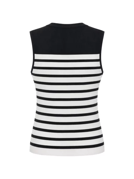 Top Semicouture fără mâneci negru
