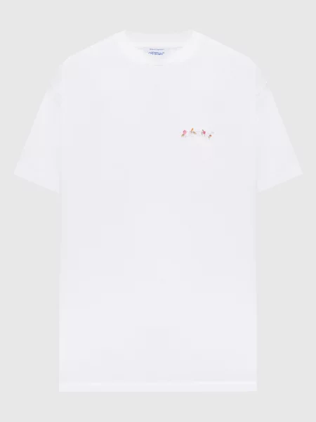 Футболка Arrow Chone Flower Off-white біла