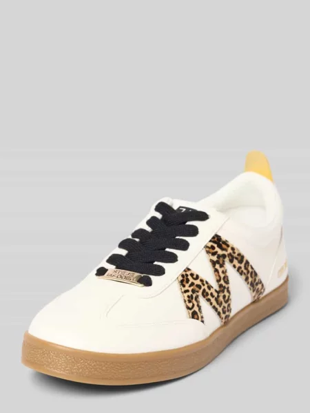 Sneakersy skórzane z aplikacją z logo model ‘DEGREE’ Steve Madden białe