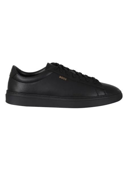 Sneakersy Boss skórzane czarne