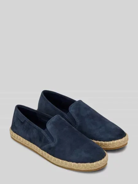 Espadryle z naturalnej skóry z naszywką z logo Marc O'polo