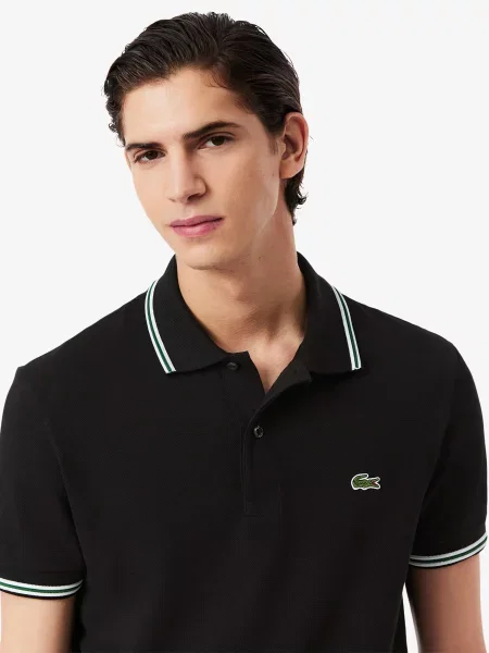 Поло Lacoste черное