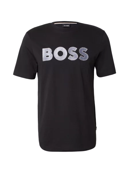 BOSS Tricou C-Thompson bleumarin negru