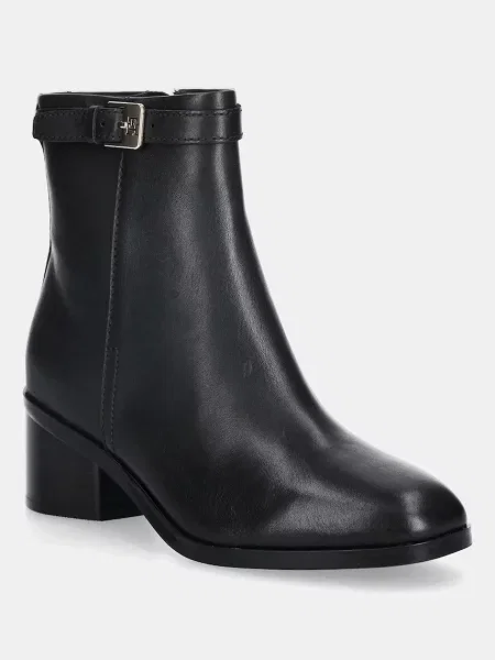 Pantofi Tommy Hilfiger din piele cu cataramă negru