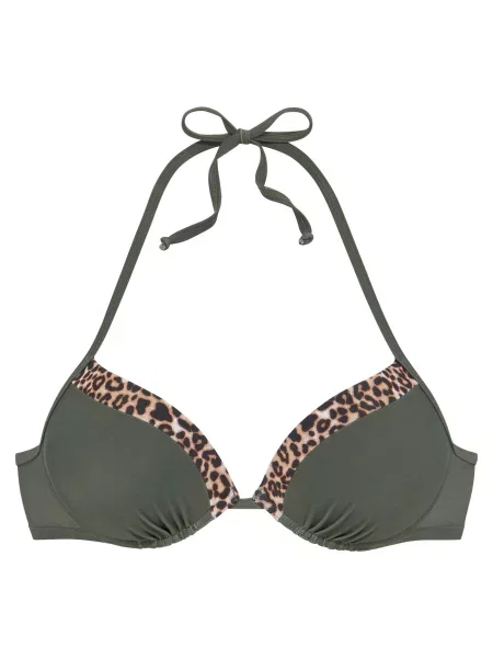 LASCANA Sutien costum de baie / maro / oliv bej