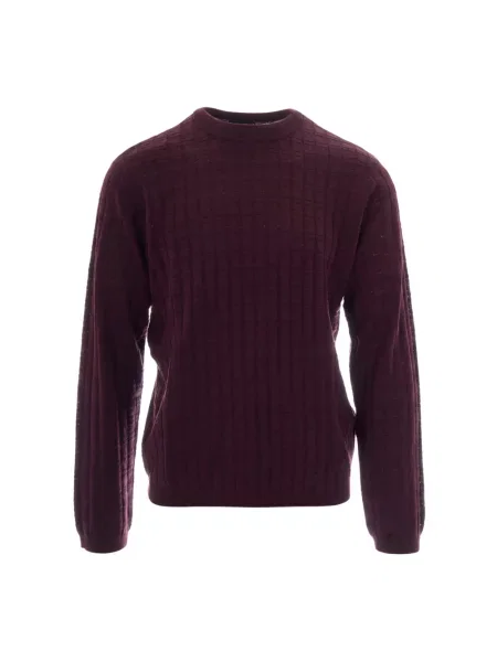 Sweter Emporio Armani wełniany brązowy