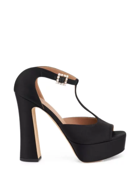 Sandale Malone Souliers cu perle cu platformă negru