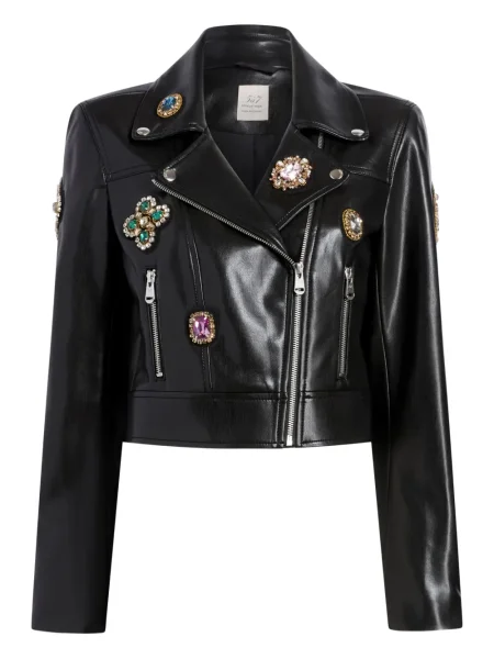 Geacă Cinq A Sept cu petice negru