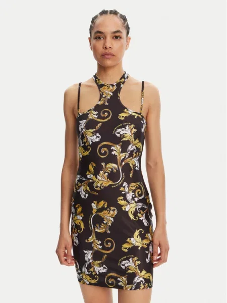 Φόρεμα κοκτέιλ Versace Jeans Couture μαύρο