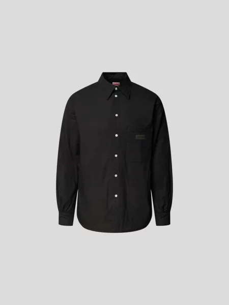 Koszula casualowa o kroju regular fit z bawełny Kenzo czarna