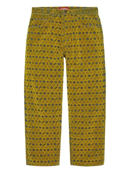 Дънки Supreme жълто