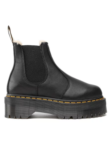 Dr. Martens Μποτάκια με λάστιχο Quad Fl μαύρο