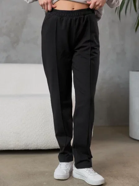 Штани спортивні Umon бавовна/еластан чорний