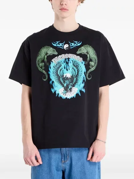 Tricou Pleasures cu imagine negru