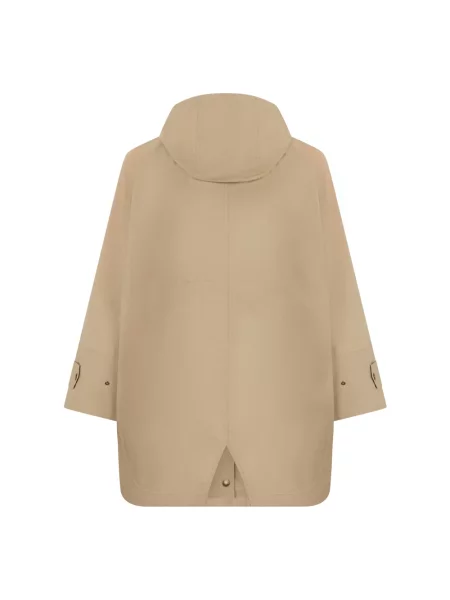 Długa parka Moncler beżowa